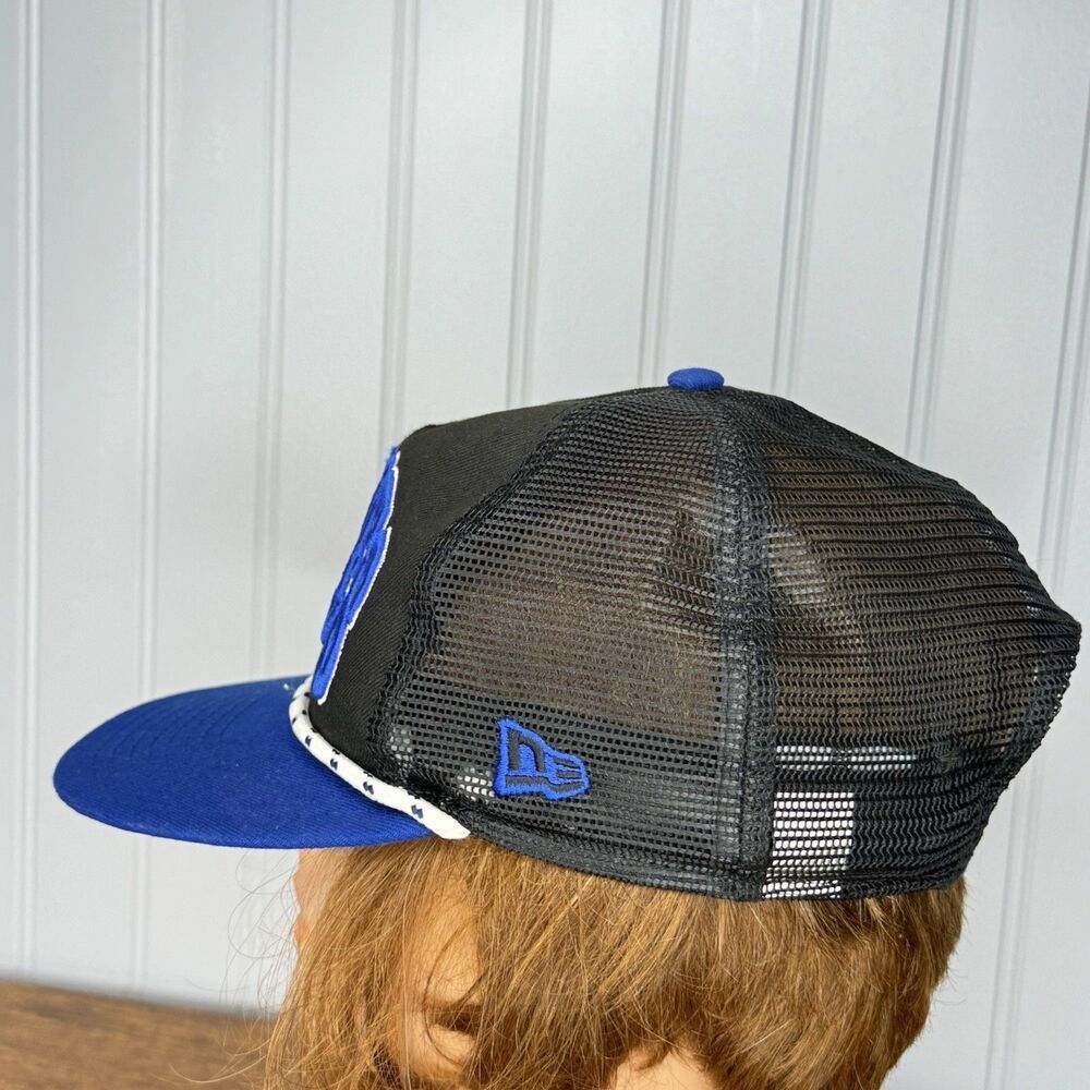 HTF ATLANTA BRAVES New Era Trucker SnapBack Rope Mesh RARE Color Royal Blue - Picture 5 of 9